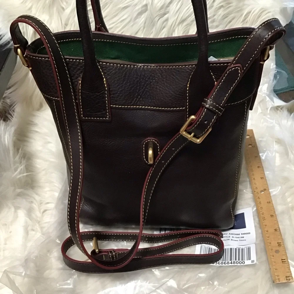 Dooney Florentine Leather North south bucket tote - Picture 13 of 16